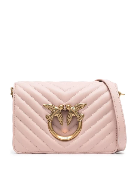 Классическая сумка PINKO Love Lady Puff через плечо pink
