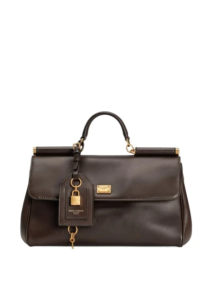 Сумка-тоут Dolce & Gabbana medium My Sicily с верхней ручкой brown