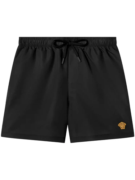 Плавательные шорты с вышивкой в виде медузы от Versace black