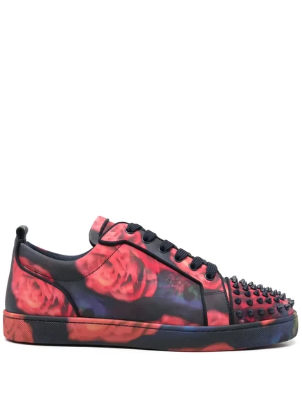 Кроссовки Christian Louboutin Louise, красно-черные