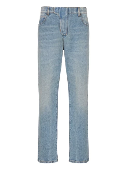 Мужские прямые джинсы Balmain, синие