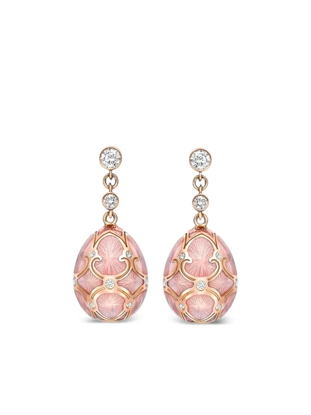 Серьги Fabergé Heritage Egg с бриллиантами, розовые