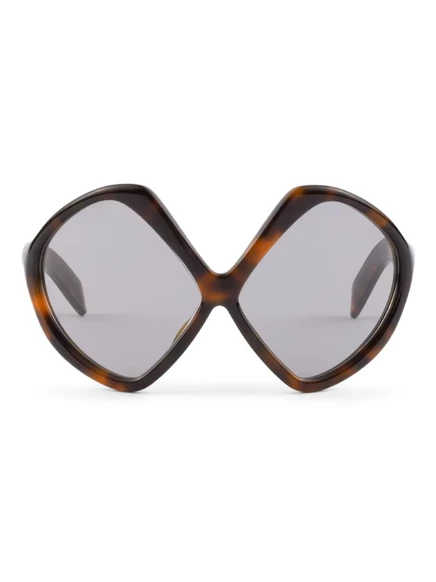Солнцезащитные очки в черепаховом панцире Prada Eyewear brown