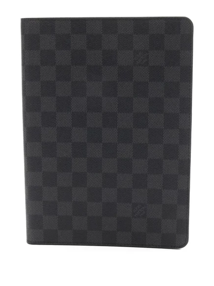 Чехол-книжка Louis Vuitton 2016 года выпуска, бывший в употреблении, Damier Graphit для iPad Air2 black