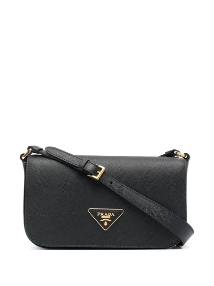 Сумка через плечо из сафьяновой кожи Prada black