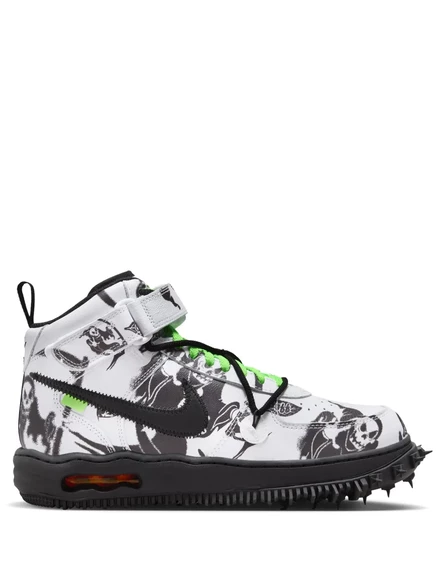 Кроссовки Nike X Off-White Air Force 1 Mid Grim Reaper black
