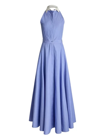 Женское макси-платье ralph lauren collection, голубое