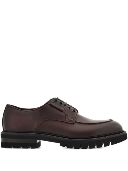 Туфли-дерби на шнуровке от Ferragamo brown