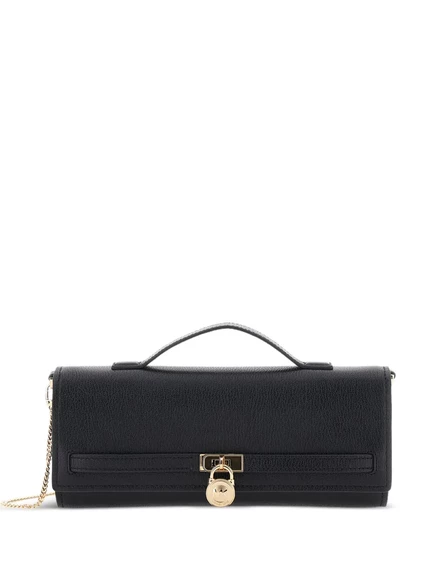 Женский клатч Michael Michael Kors Hamilton Moderne с подвесным замком, черный