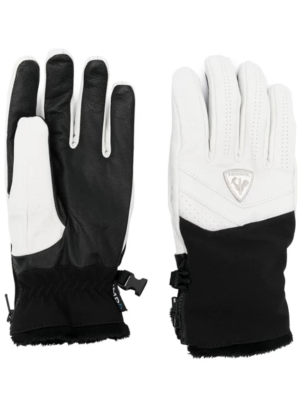 Женские лыжные перчатки Rossignol Elite кожаные, белые