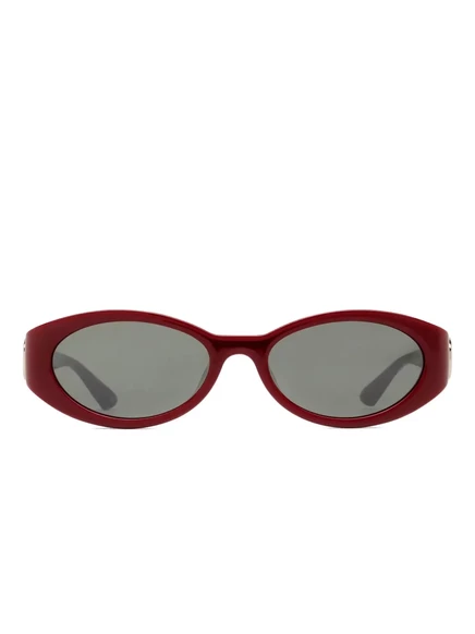 Солнцезащитные очки Gucci Eyewear в овальной оправе с логотипом GG red