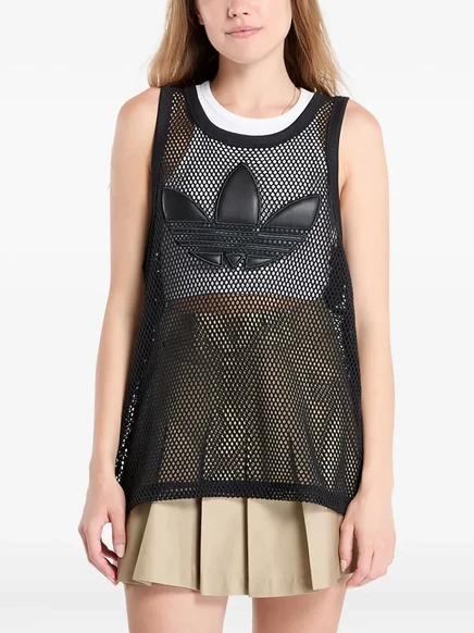 Майка adidas x Jeremy Scott с сеткой и логотипом, черная