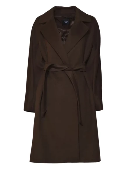 Женское пальто Weekend Max Mara с поясом, коричневое