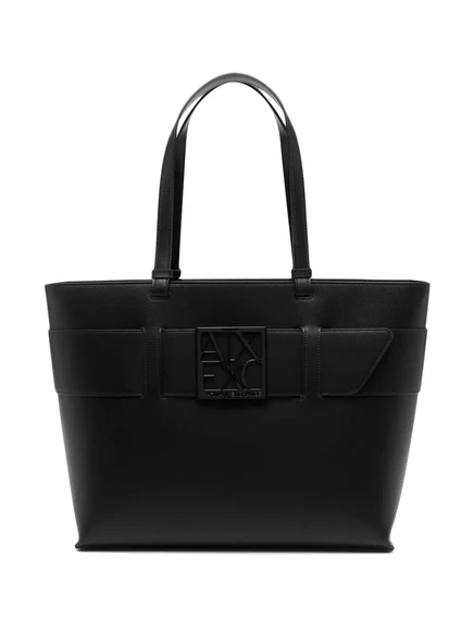 Женская сумка-тоут Armani Exchange из экокожи, черная