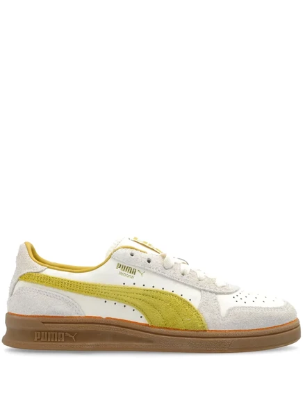 Кроссовки Puma x Rudolf Dassler с логотипом, бело-желтые