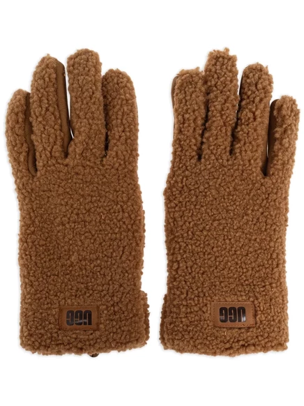 Мужские перчатки Ugg UGGfluff флисовые, коричневые