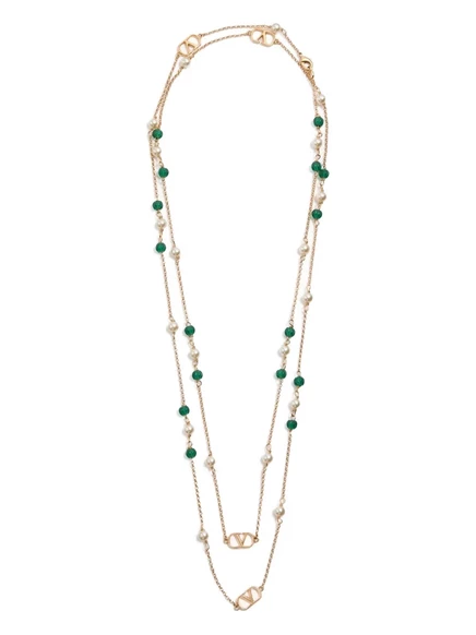 Женское ожерелье Valentino Garavani VLogo Signature, золотистое