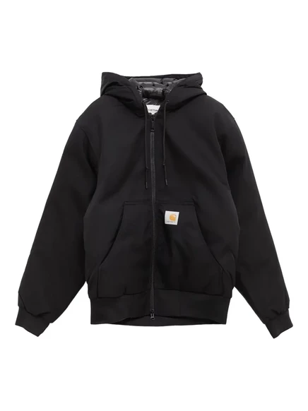 Мужское худи Carhartt WIP на молнии с капюшоном, черное