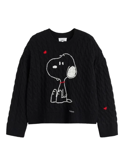Женский свитер Chinti & Parker Snoopy, черный