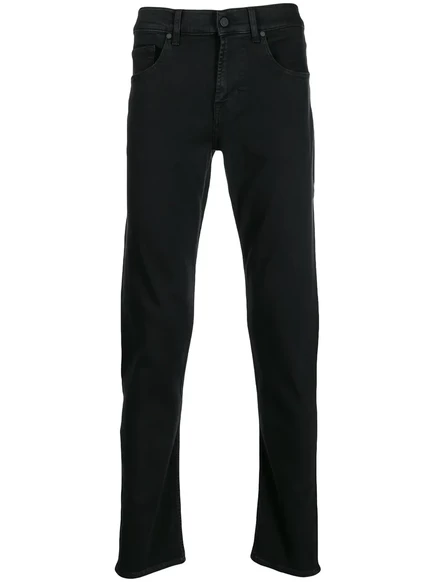 Мужские джинсы 7 For All Mankind Slimmy зауженные, черные