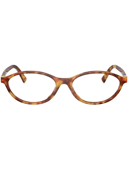 Женские очки Miu Miu Eyewear овальные, коричневые
