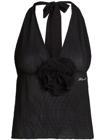 Цветочный топ из ДНК Карла Лагерфельда black