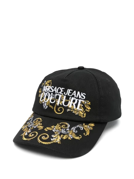 Мужская кепка Versace Jeans Couture с логотипом, черная