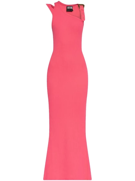 Женское платье Versace Jeans Couture в рубчик, розовое