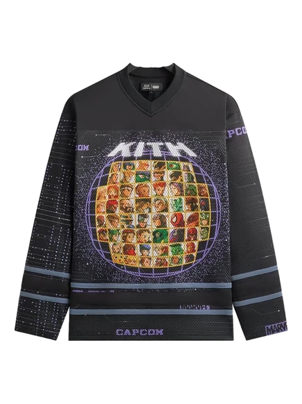 Мужской свитшот KITH с принтом Marvel vs. Capcom, черный