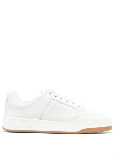 Кожаные кроссовки с перфорацией Saint Laurent SL/61 white