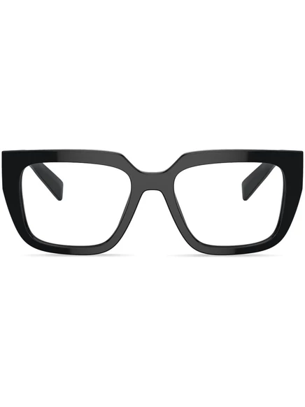 Квадратные очки с логотипом Prada Eyewear и надписью black