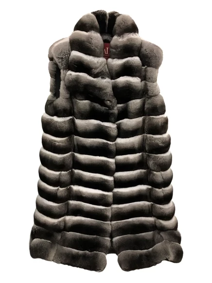 Куртка MILANO Bianca из ПАПИНОГО МЕХА grey