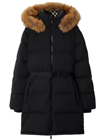 Пуховое пальто Burberry black