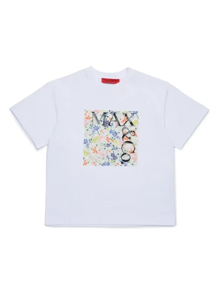 MAX&Co. Футболка с логотипом Kids box white