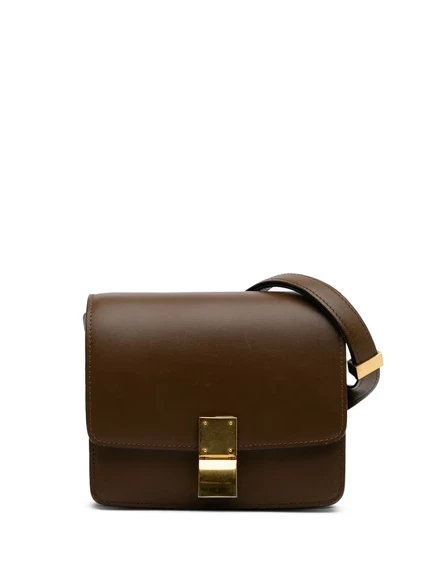 Маленькая классическая сумка-футляр crossbody из телячьей кожи, бывшая в употреблении у Celine в 2017 году brown