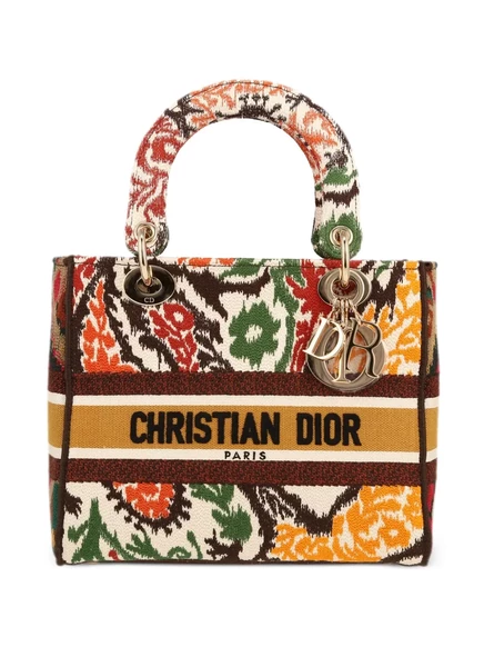 Женская сумка Christian Dior Lady D-Lite, оранжевая