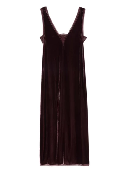 Платье миди с кружевной вставкой от Zadig&Voltaire red
