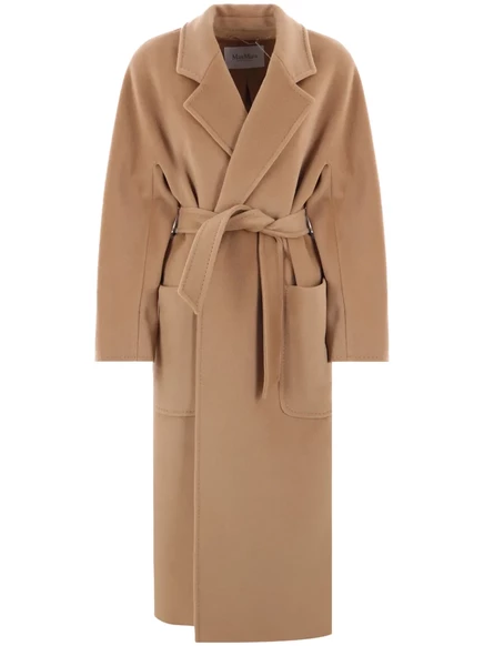 Женское однобортное пальто Max Mara Locri, верблюжевое