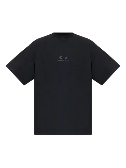 Футболка с логотипом Balenciaga Loop Sports Icon black
