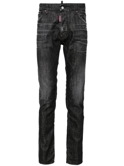 Мужские узкие джинсы DSquared2, черные