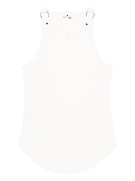 Топ без рукавов Courrèges white