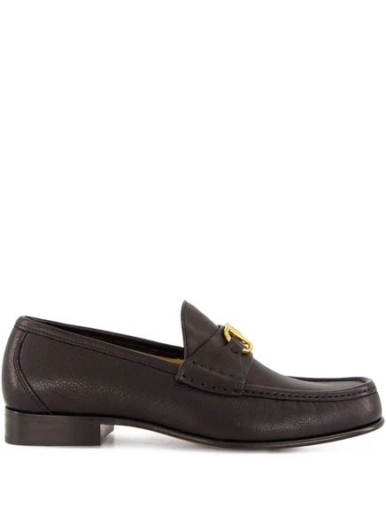 Мужские кожаные лоферы Valentino Garavani VLogo, черные