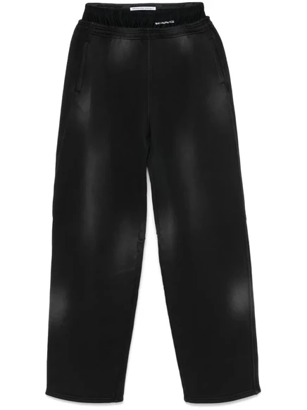 Женские спортивные штаны Alexander Wang с лампасами, черные