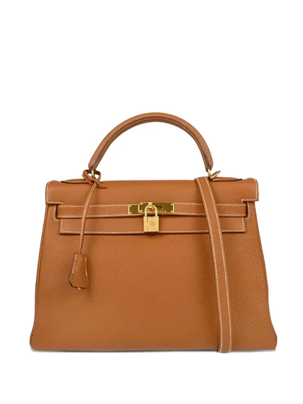 Сумка Hermès Kelly 32 2003 года, коричневая