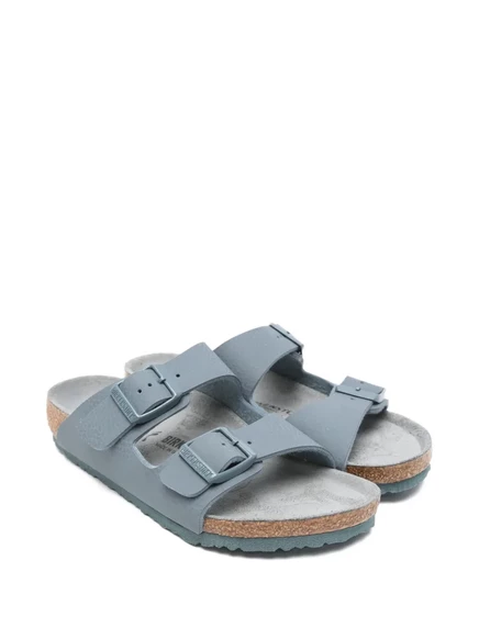 Детские сандалии birkenstock kids birko-flor кожаные, серые