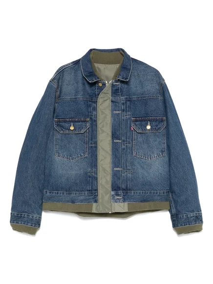 джинсовая куртка sacai green