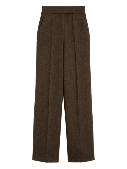 Широкие брюки в складку Max Mara brown