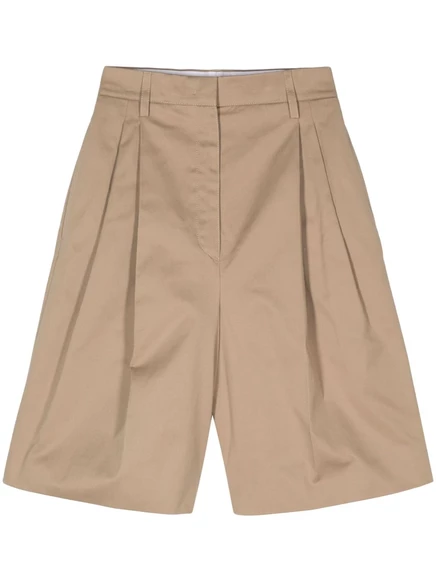 Шорты со складками от Prada brown