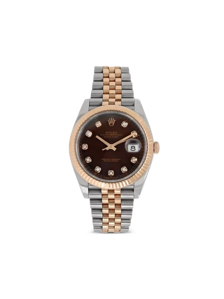 Унисекс часы Rolex Datejust 41 мм, коричневые