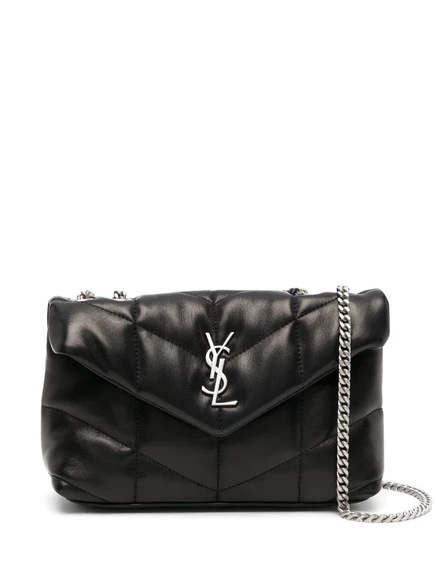 Сумка через плечо из стеганой кожи Saint Laurent black